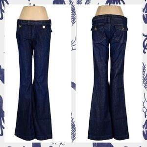 SALE ANLO LOW-MID RISE KICK FLARE JEANS